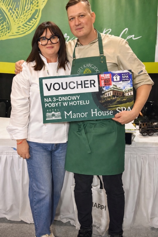 Wyr&oacute;żnienie na natjecanju Zlatna Artičoka