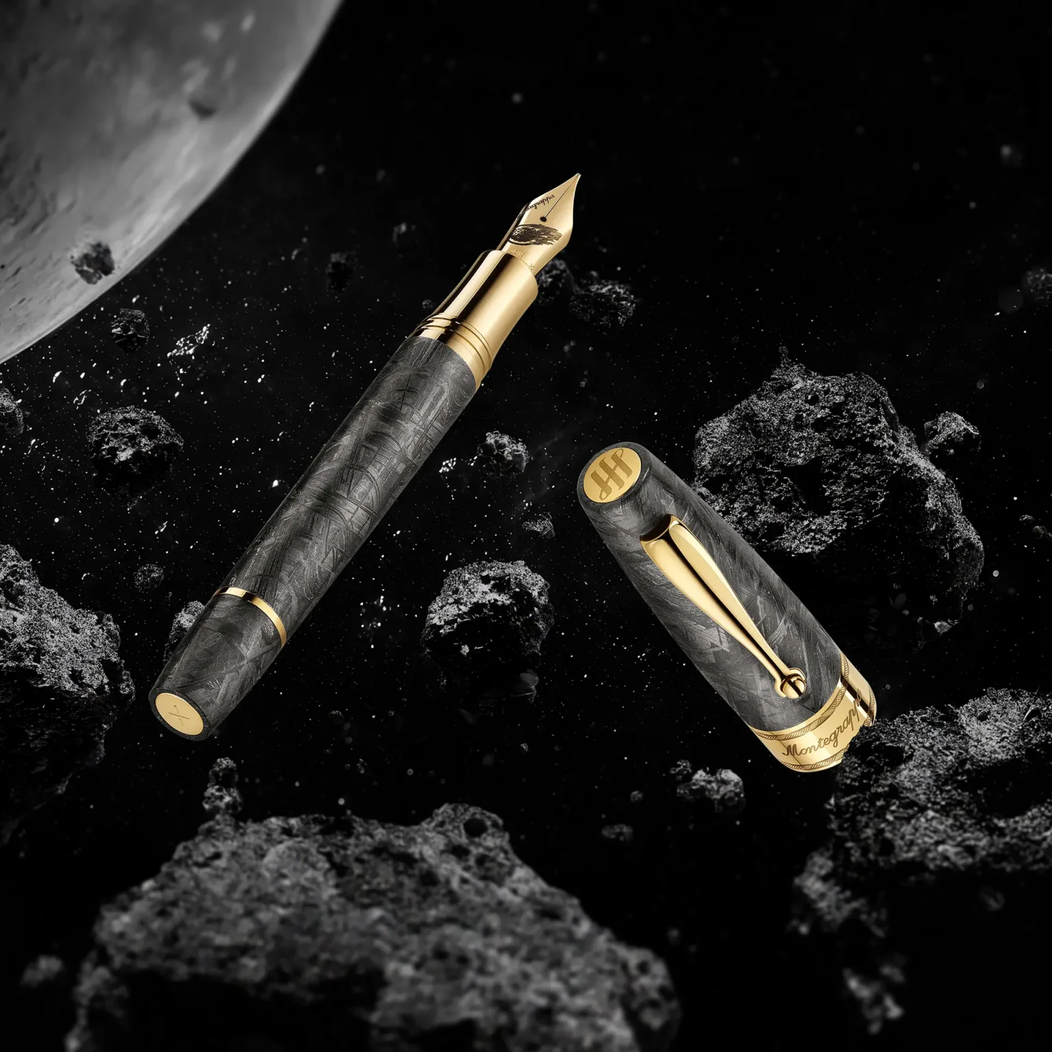 Montegrappa Muonionalusta Meteorite nalivpero1