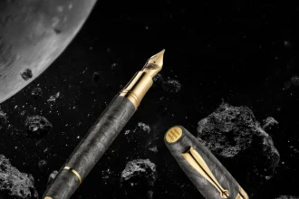 Montegrappa Muonionalusta Meteorite nalivpero1