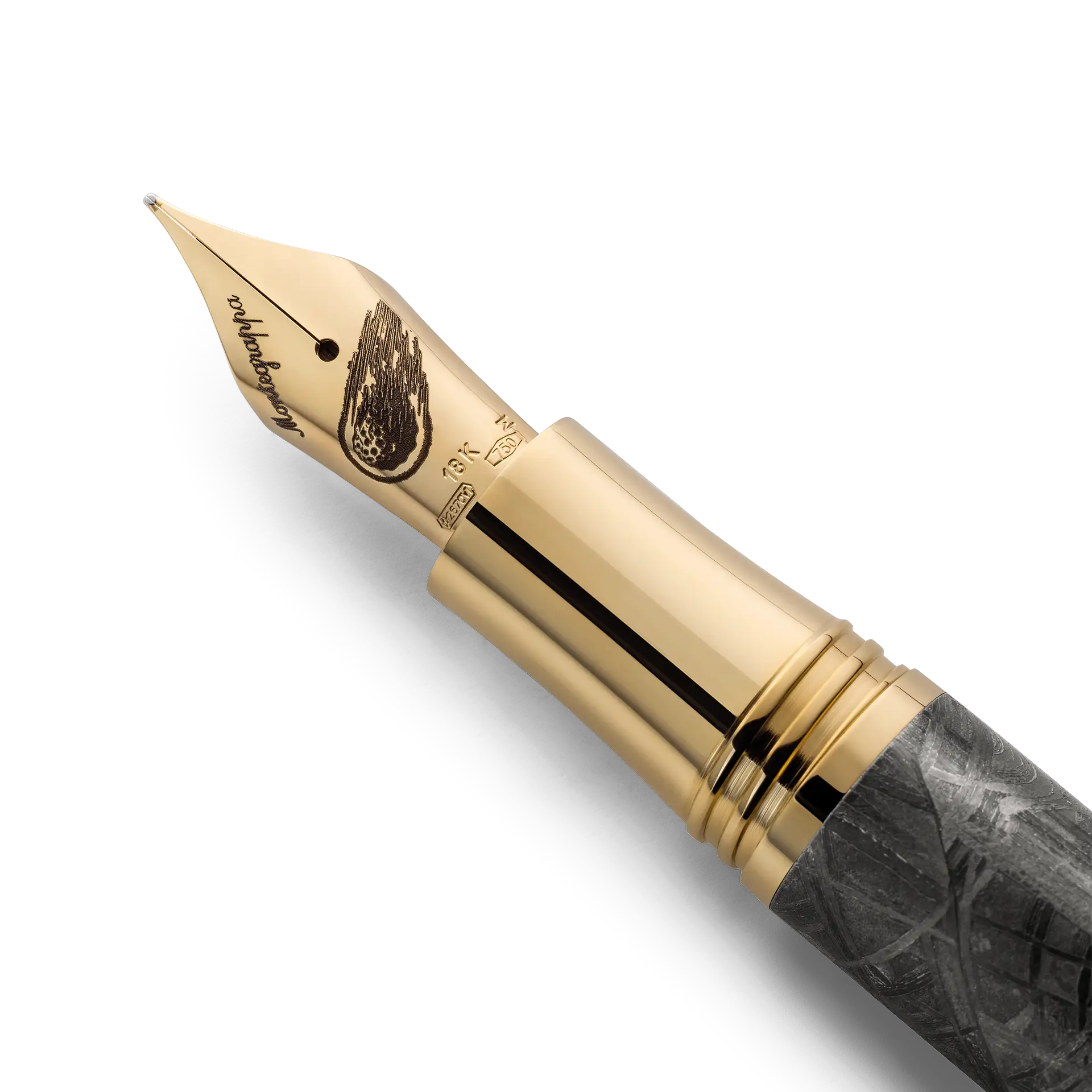Montegrappa Muonionalusta Meteorite nalivpero2
