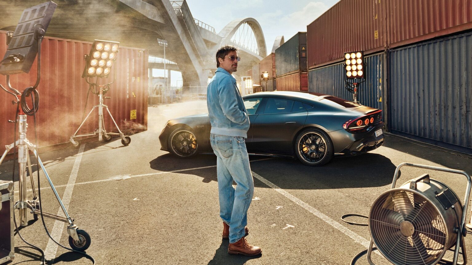 Brad Pitt i Mercedes Amg