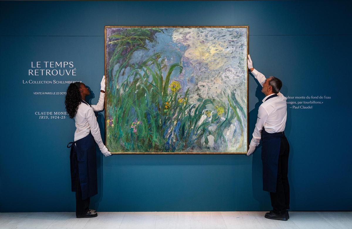 Irise Claude Monet. aukcija kolekcije Jeanne’a Schlumbergera u Parizu